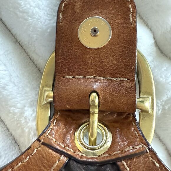 Y2K Coach Handbag No F0773-11441 Great CONDITION. SEE PICTURES!! Brown 10” X 7” - Picture 9 of 13